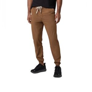 Vuori Men's Kore Joggers Lined 28" Caramel Color Size XL Style #V456